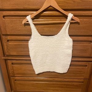 SKIMS Cozy Knit Tank in Bone